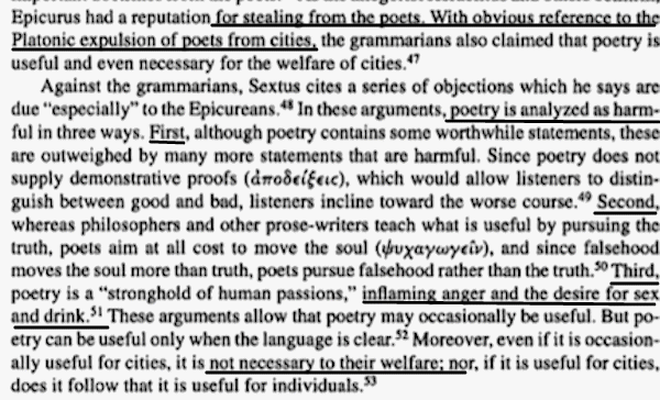 Philodemus Epicureans.Poetics p25